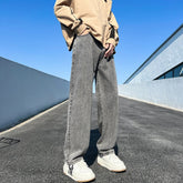 Hearujoy 5 Colors Men's Extend Straight Jeans Spring New Vintage Casual Baggy Jeans Korean Youth Trousers Classic Wide Leg Denim Pants